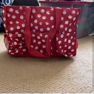 Thirty one zip top utility tote